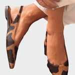 Leonora Elegantní Slingback Baleríny S Ostrou Špičkou - barva Hnědý - fotografie 1