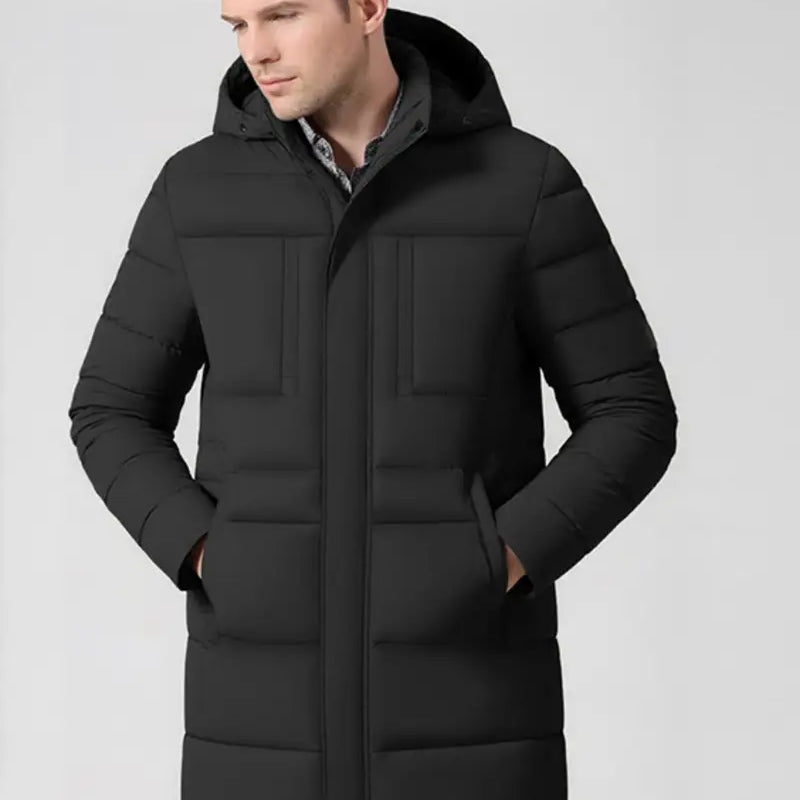 Pánská Dlouhá Zimní Bunda