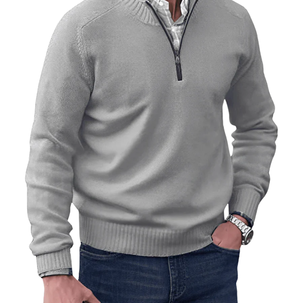 Casual Zip Sweater - fotografie 10