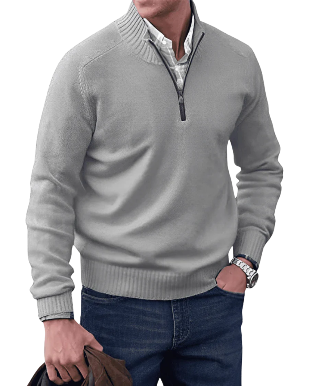 Casual Zip Sweater - fotografie 10