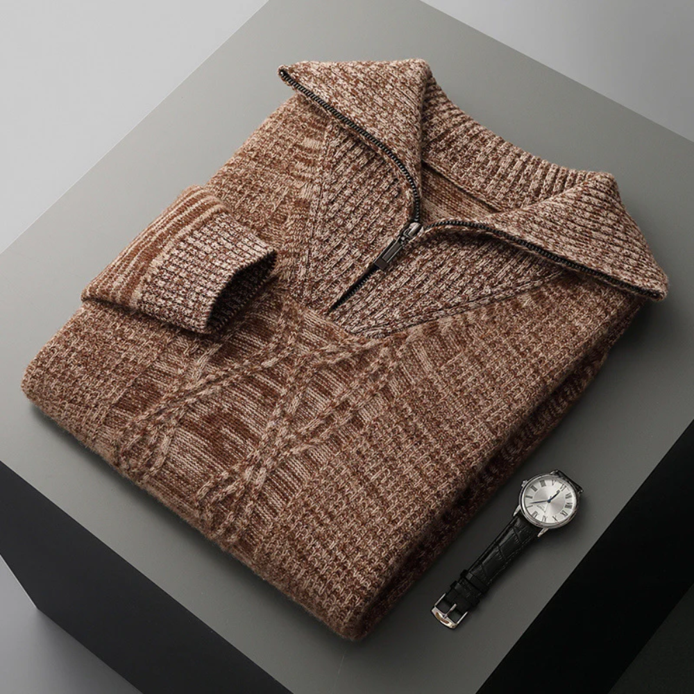 Taranto Merino Wool Zip Sweater - fotografie 8