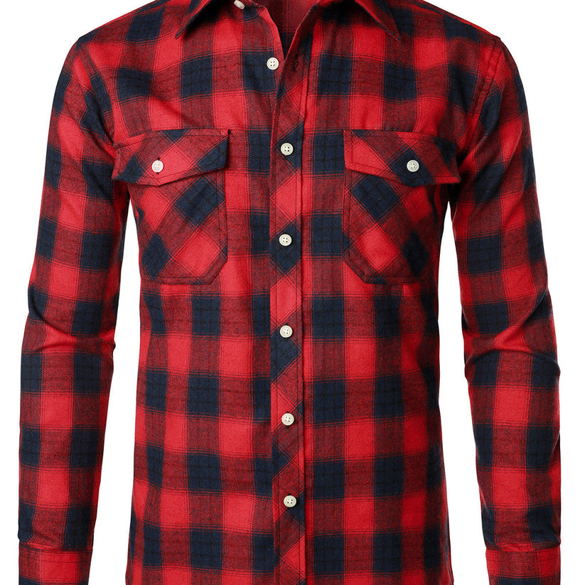 Elegantní Kostková Košile