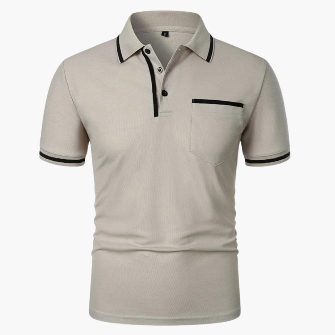 Simon | Polo Premium - barva Světle šedá - fotografie 1
