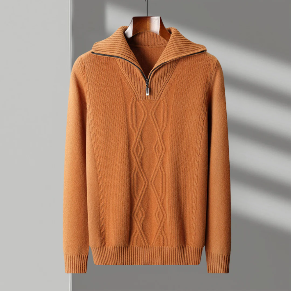 Taranto Merino Wool Zip Sweater - fotografie 3