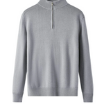 Capri Merino Wool Zip Sweater - barva šedá - fotografie 1