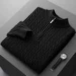 Deneb Cashmere Woven Half Zip - fotografie 4