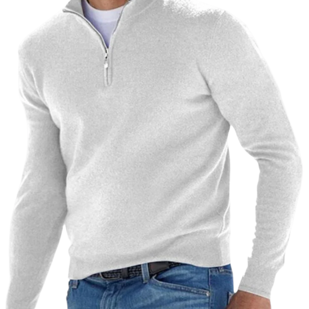 Elegant Zip Sweater - fotografie 2