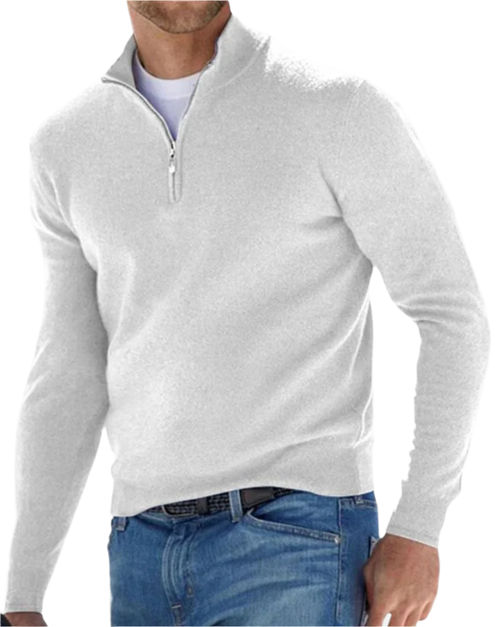 Elegant Zip Sweater - fotografie 2