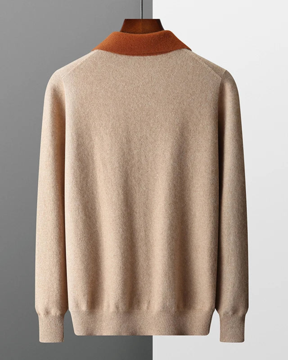 Castelle Cashmere Zip Up Polo - fotografie 2