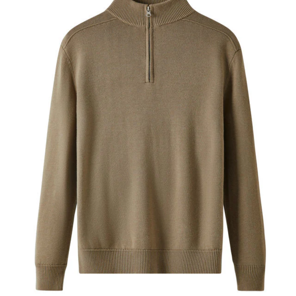 Capri Merino Wool Zip Sweater - fotografie 3