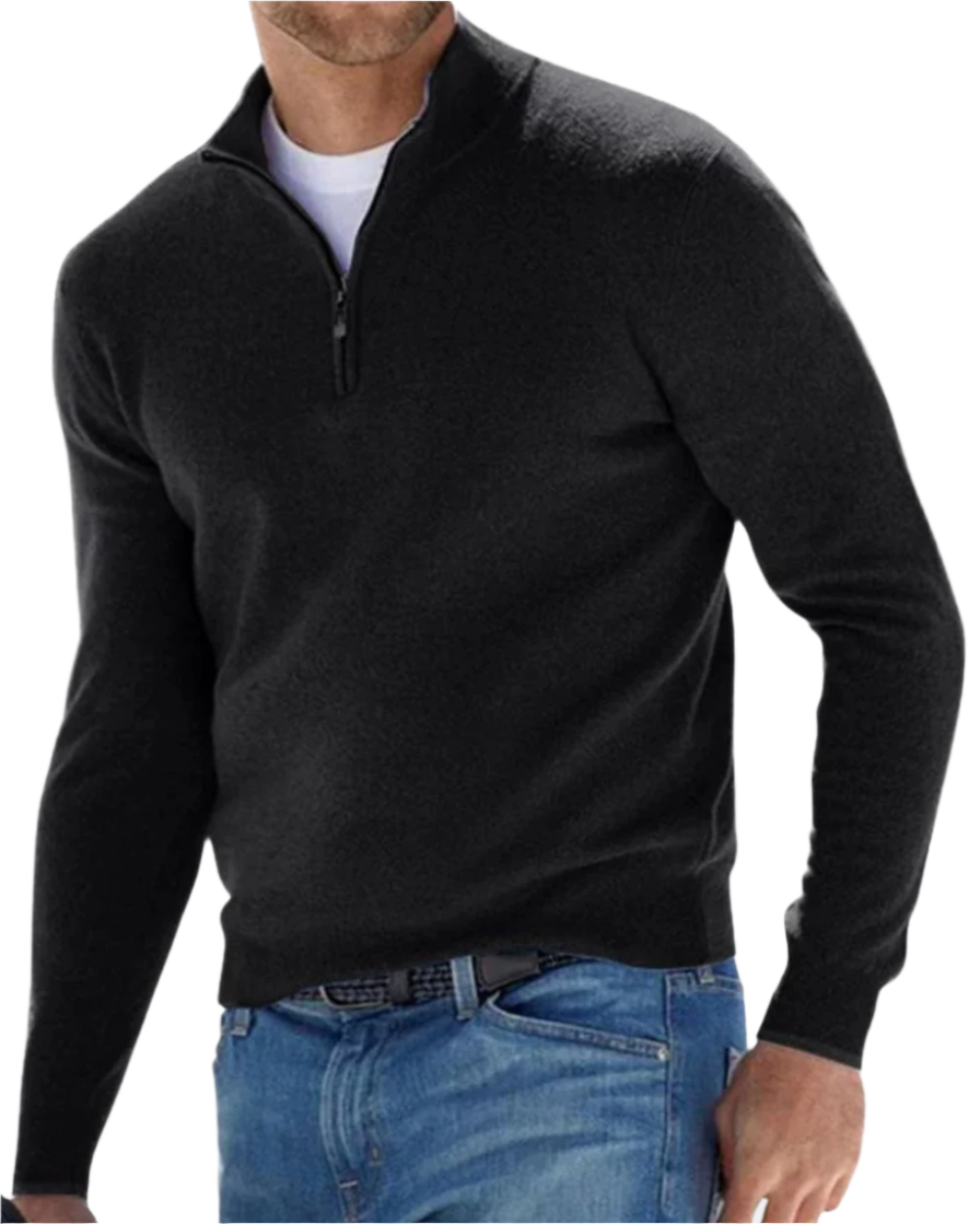 Elegant Zip Sweater - fotografie 3
