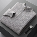 Deneb Cashmere Woven Half Zip - fotografie 5