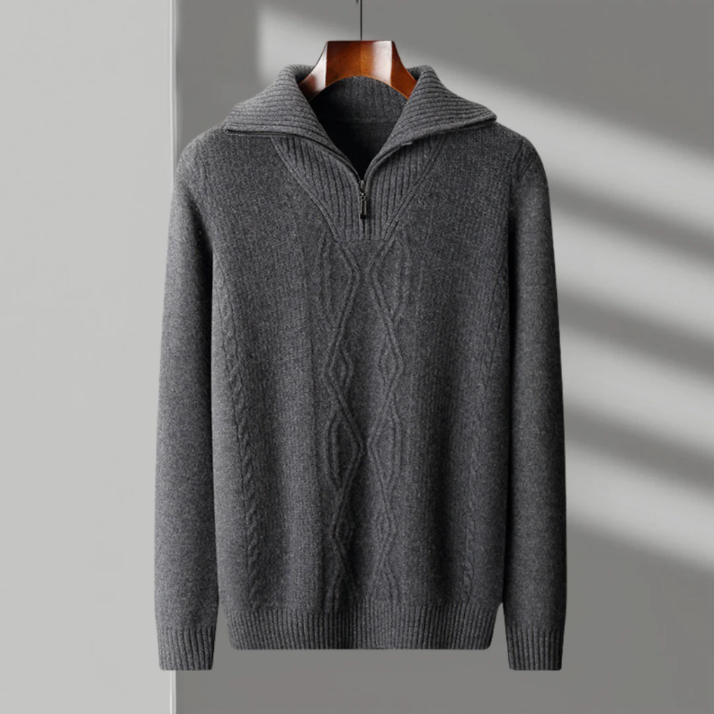 Taranto Merino Wool Zip Sweater - fotografie 5