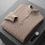 Deneb Cashmere Woven Half Zip - fotografie 6