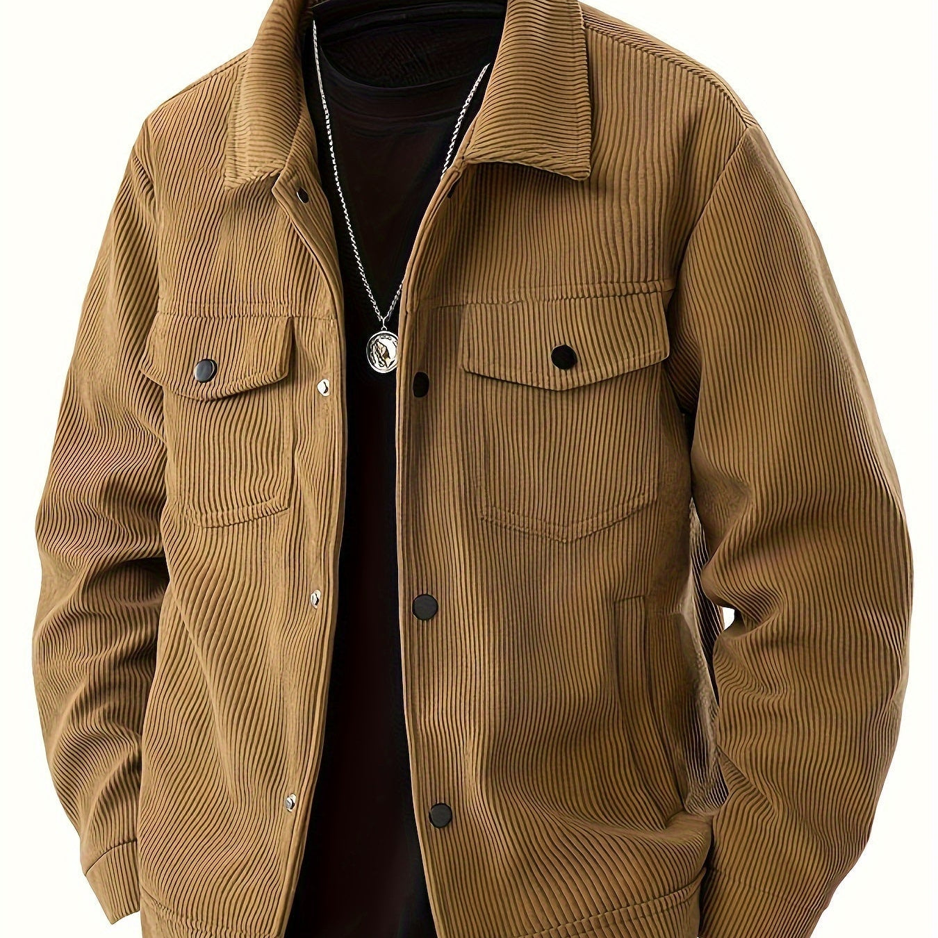 Elegantní Cordurový Kabát