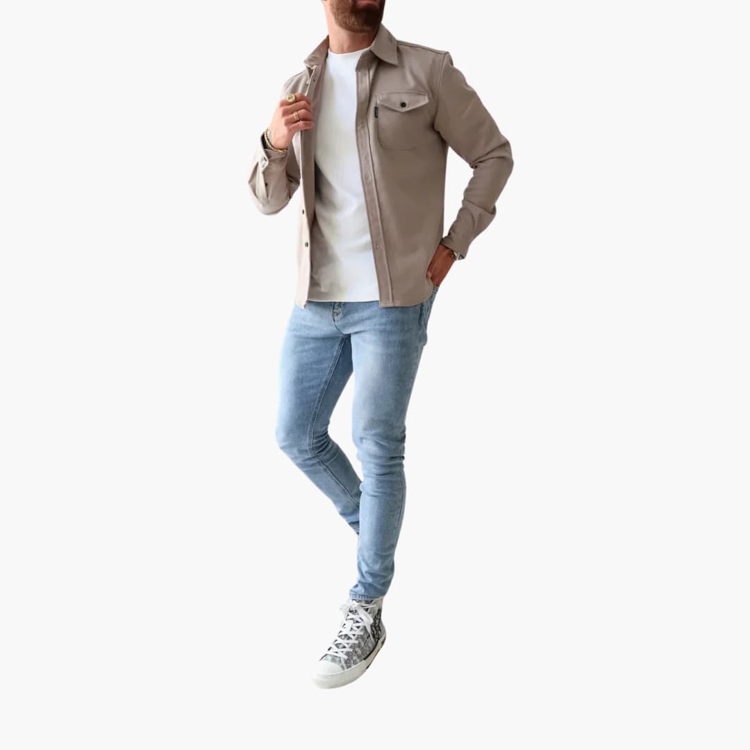David | Košile s knoflíkovou légou - fotografie 12