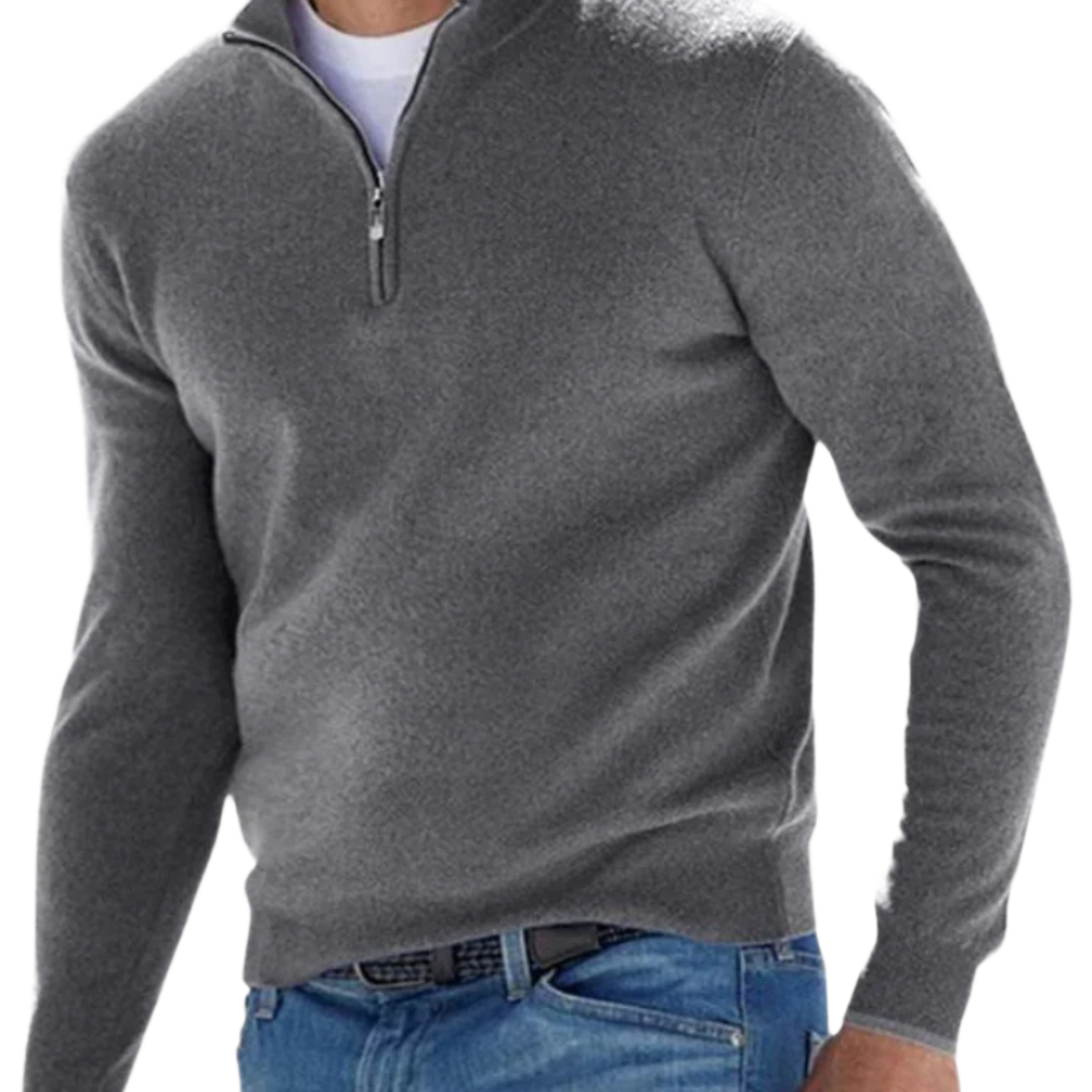 Elegant Zip Sweater - fotografie 4