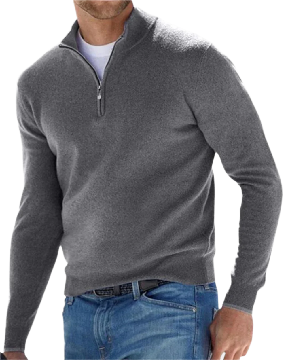 Elegant Zip Sweater - fotografie 4