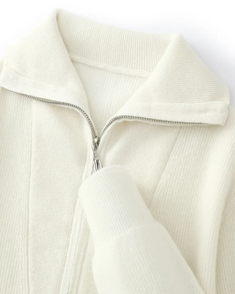 Portofino Cashmere Half Zip Sweater - fotografie 4