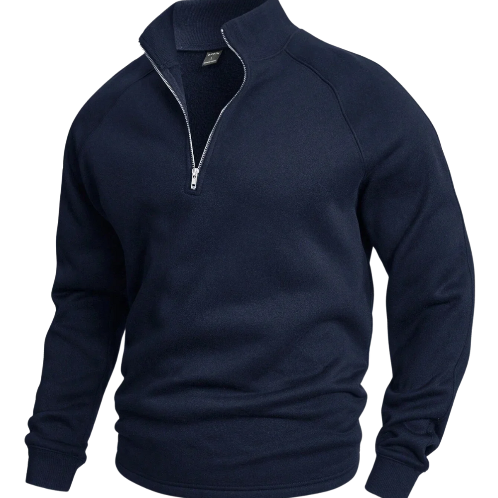 Premium Half Zip Sweater - barva černá - fotografie 1