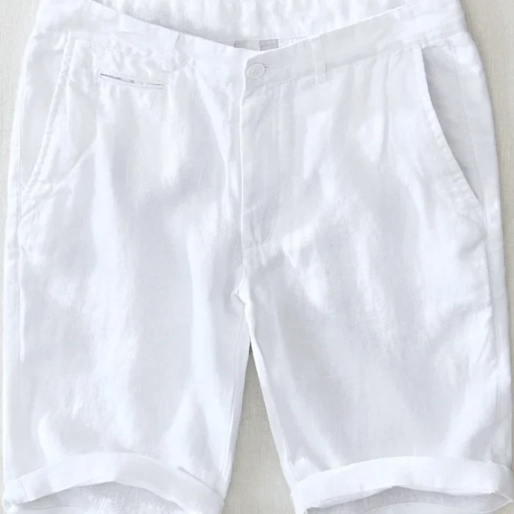 Lisbo Pánské Lněné Šortky