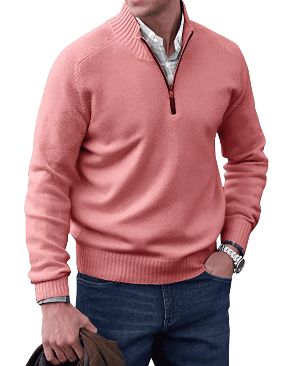 Casual Zip Sweater - fotografie 4