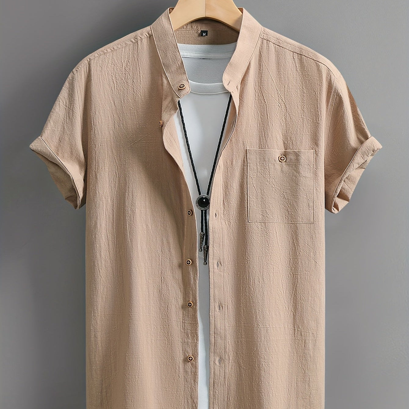 Lehká Košile Krátký Rukáv