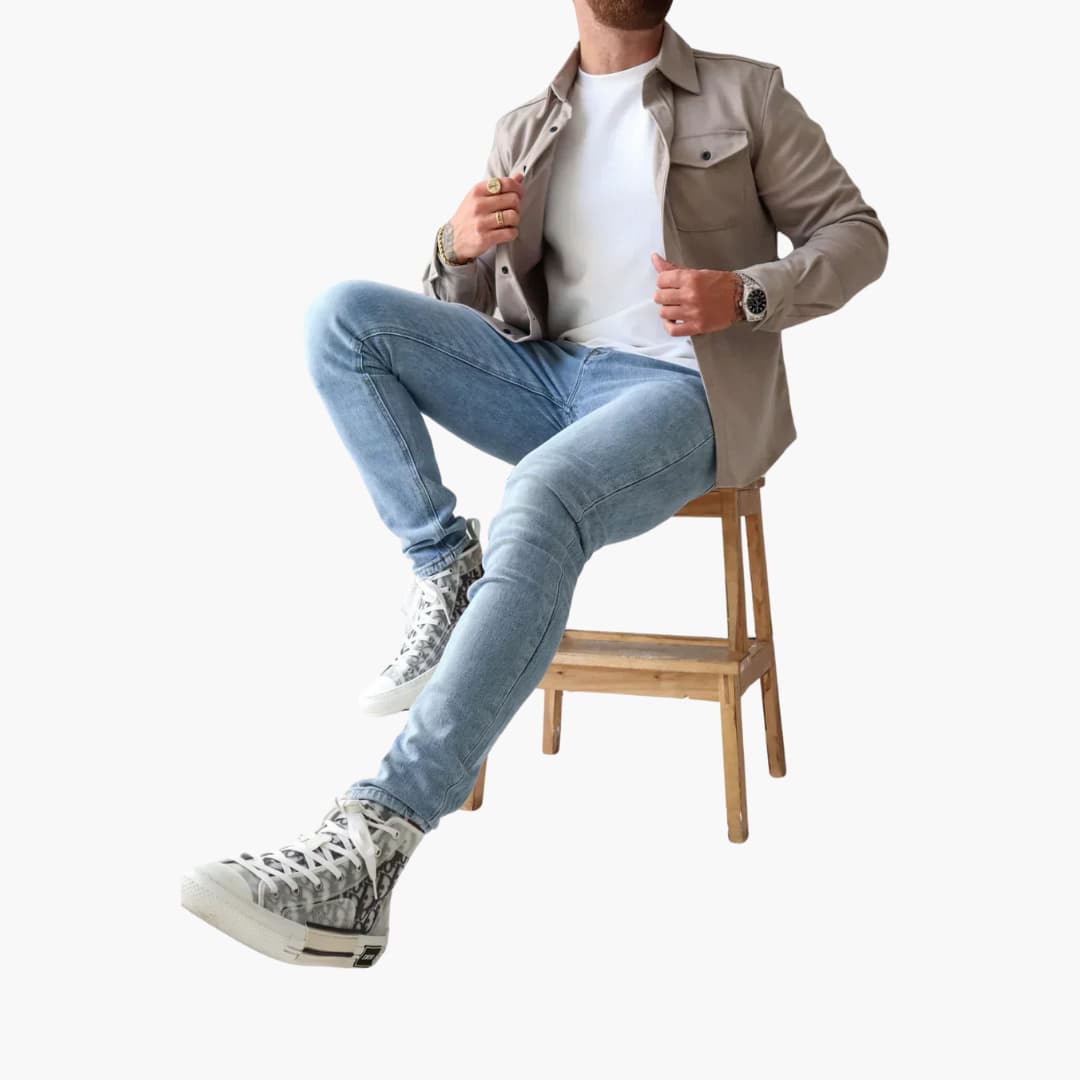 David | Košile s knoflíkovou légou - fotografie 17