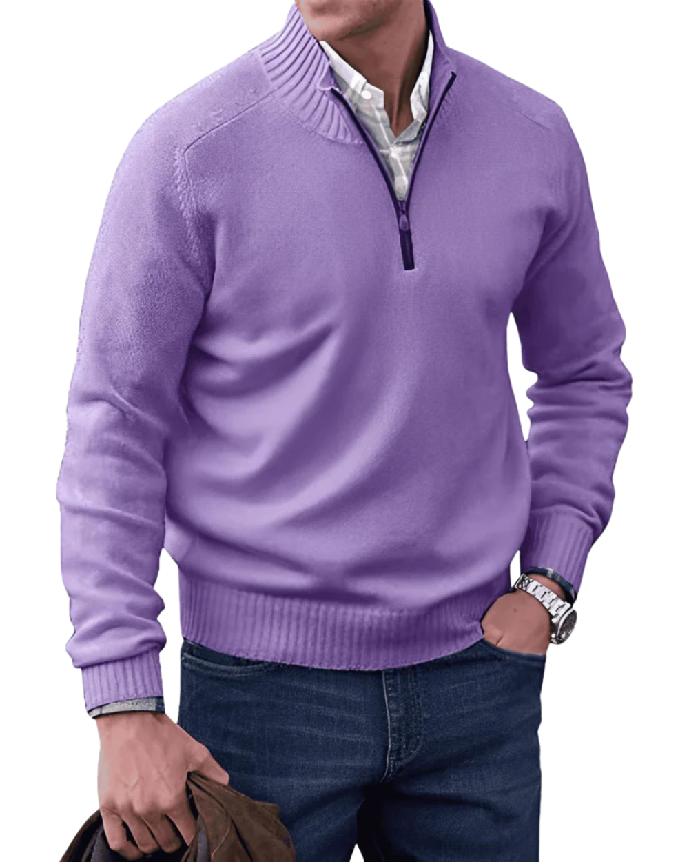 Casual Zip Sweater - fotografie 5