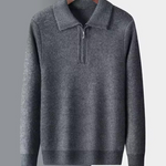 Gstaad Cashmere Quarter Zip Sweater - fotografie 2