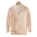 Givalli Zipped Sweater - barva béžová - fotografie 1