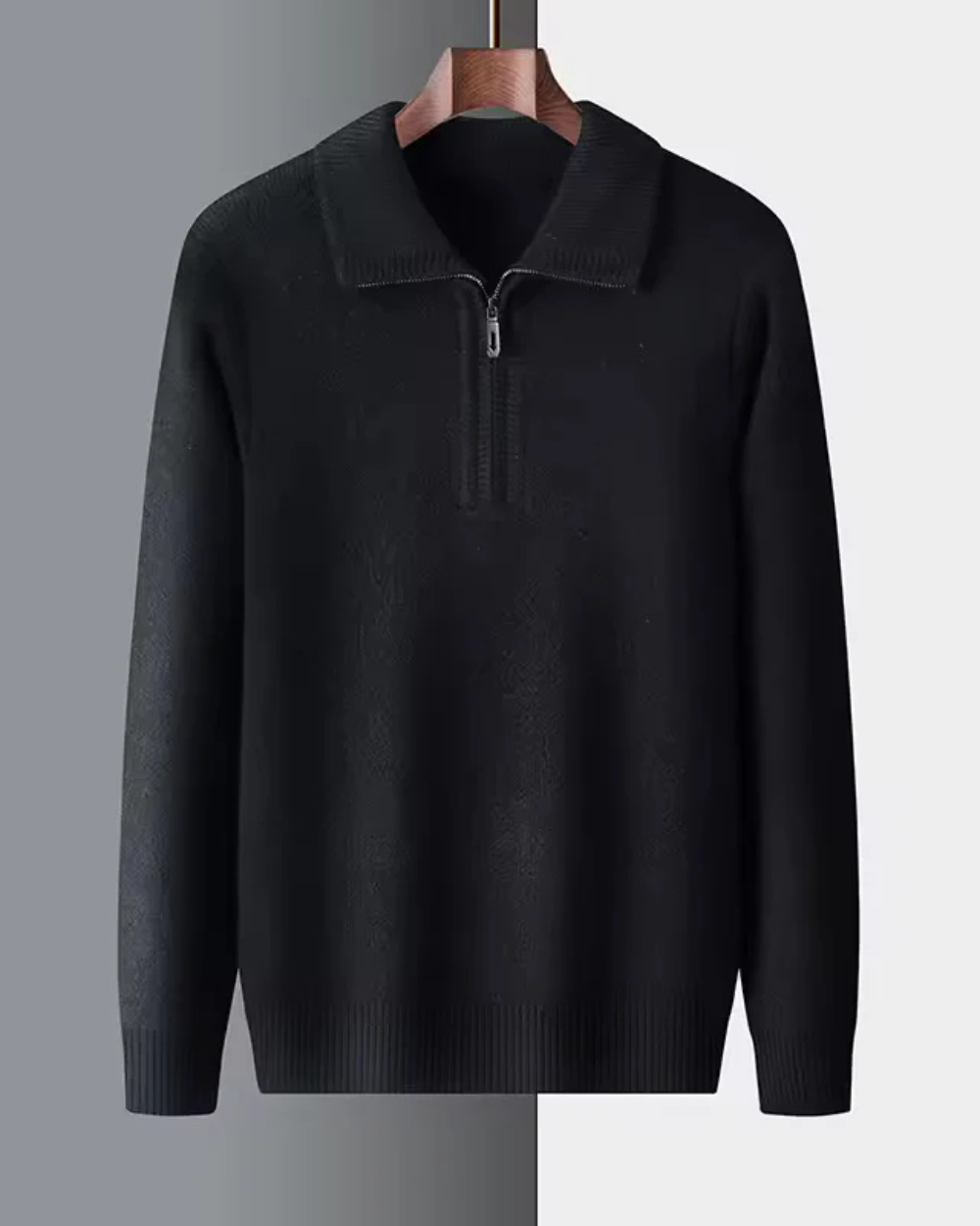 Gstaad Cashmere Quarter Zip Sweater - fotografie 3