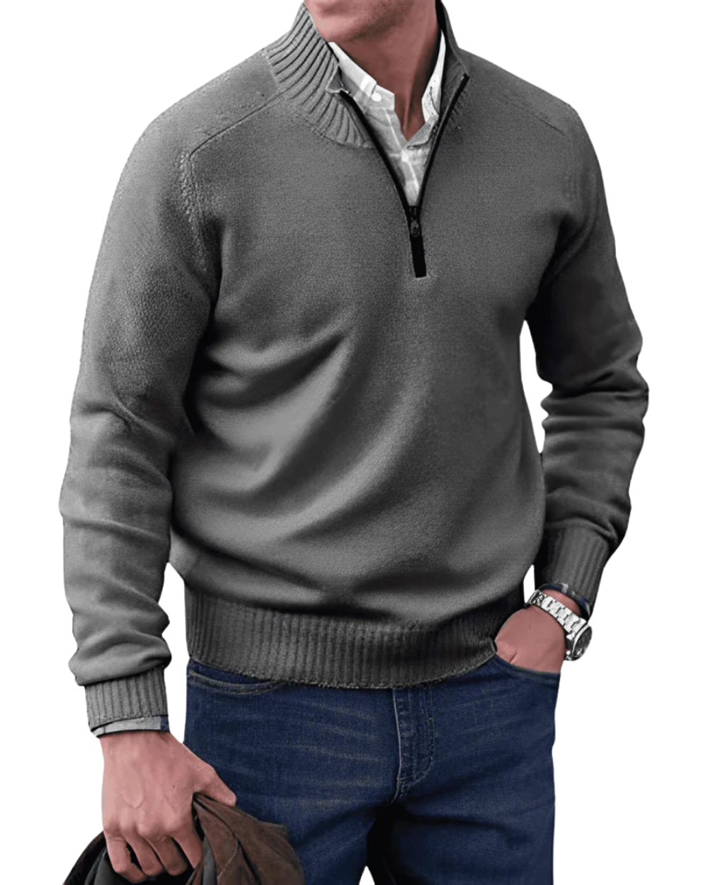 Casual Zip Sweater - fotografie 6
