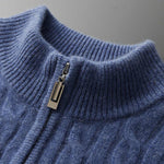 Deneb Cashmere Woven Half Zip - fotografie 7