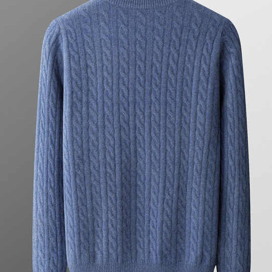 Deneb Cashmere Woven Half Zip - fotografie 2