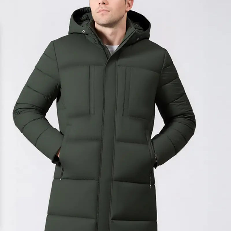 Pánská Dlouhá Zimní Bunda