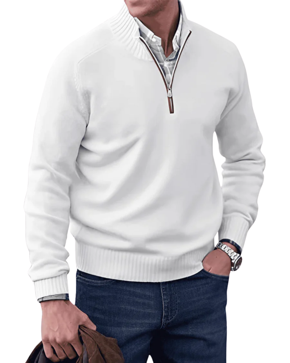 Casual Zip Sweater - fotografie 8