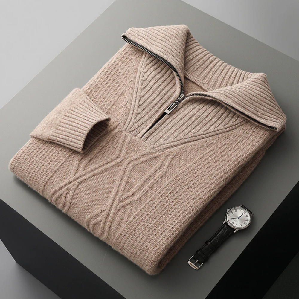 Taranto Merino Wool Zip Sweater - fotografie 10