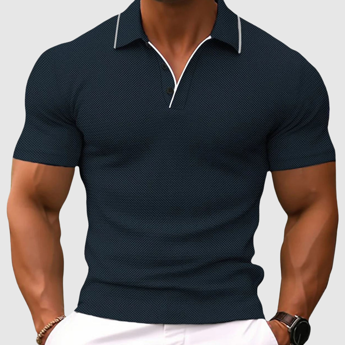 Slim Fit Polo Tričko - fotografie 5
