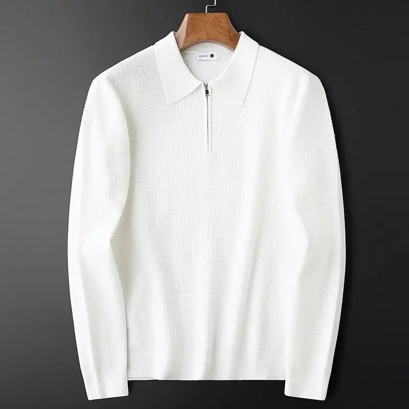 Elegant Men's Zip Sweater - fotografie 7