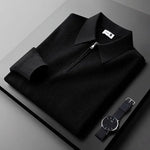 Elegant Men's Zip Sweater - fotografie 4