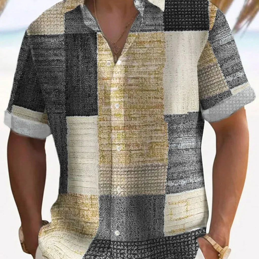 Elegantní Patchwork Košile - fotografie 4