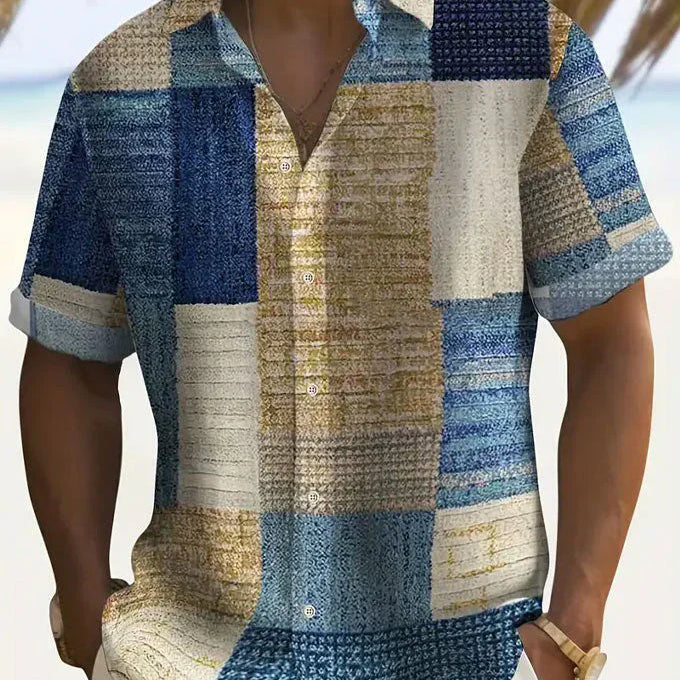 Elegantní Patchwork Košile - fotografie 6