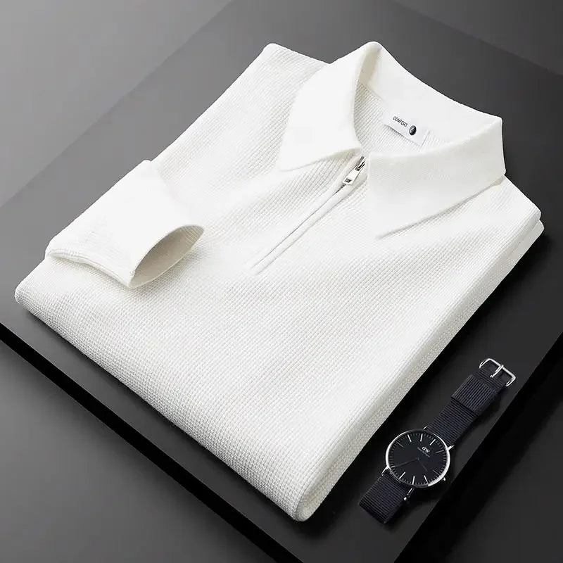 Elegant Men's Zip Sweater - fotografie 5