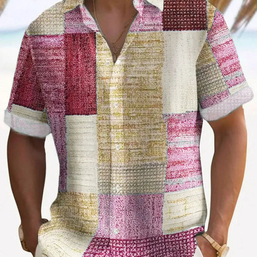 Elegantní Patchwork Košile - fotografie 5