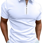 Zip Polo Shirt - barva černá - fotografie 1