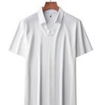 Elegantní Pánské Polo - barva bílá - fotografie 1