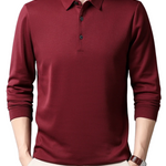 Elegantní Polo s Rukávem - barva Navy Blue - fotografie 1