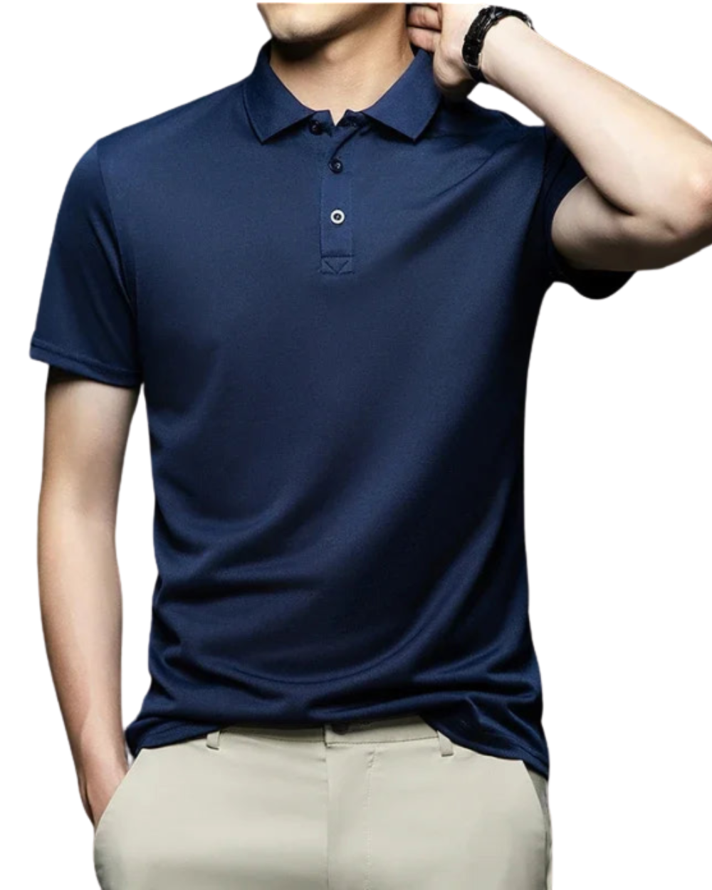 Pánské Letní Polo Tričko - barva Navy Blue - fotografie 1