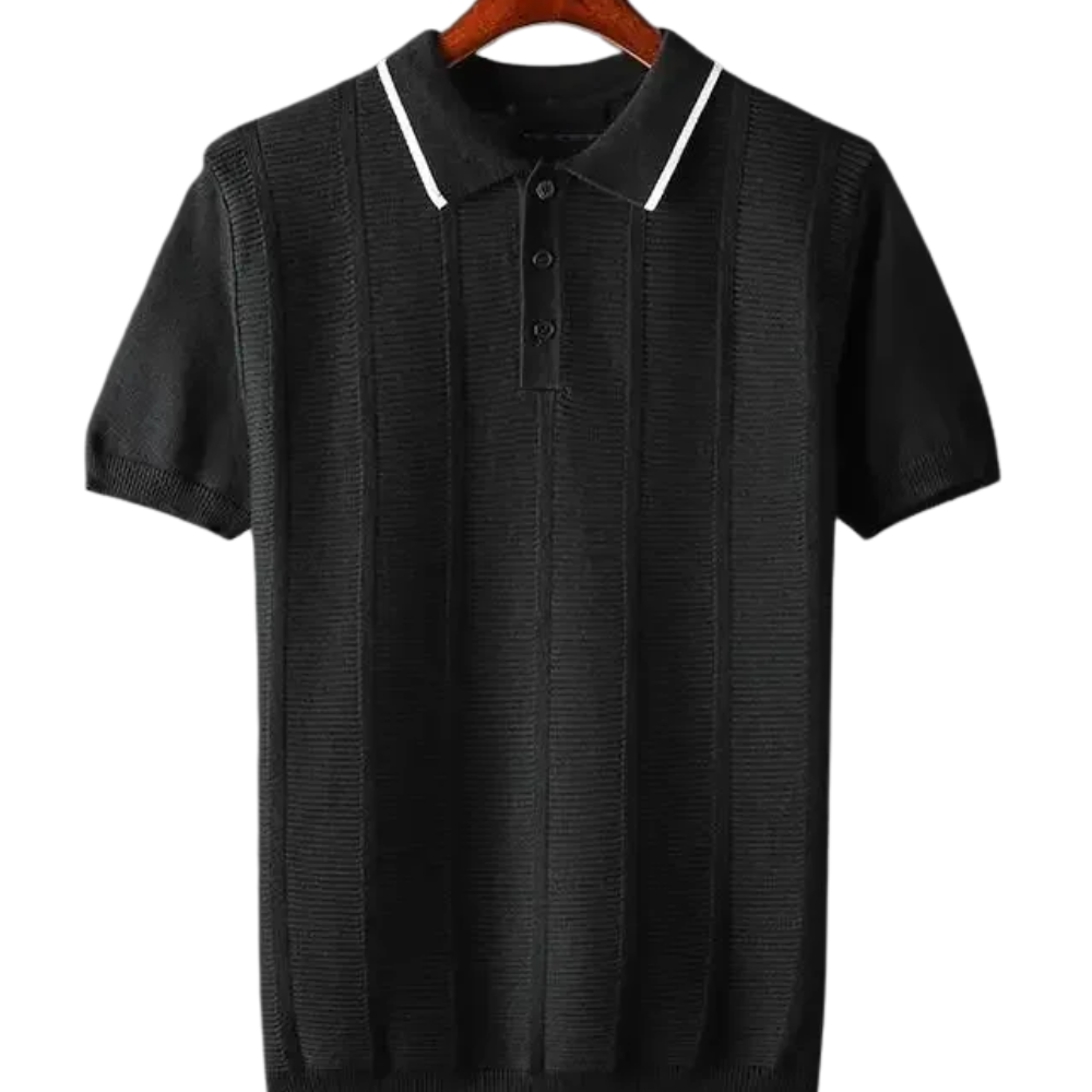 Elegantní Polo Tričko - barva modrá - fotografie 1